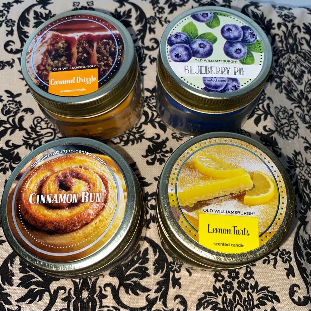 3oz Mason Jar Mini Candles, Set of 4